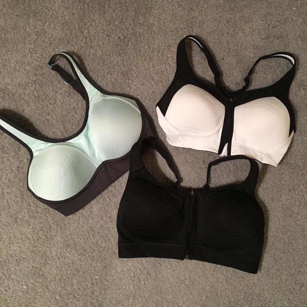 Zipper Padded Sports Bra Bundle